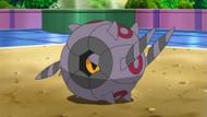 Whirlipede as seen in the anime (Image via The Pokemon Company)